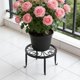 thumbnail image 5 of Estante para plantas de hierro forjado | Soporte para plantas de interior y exterior | Soporte decorativo para macetas para sala de estar, 5 of 6