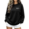 thumbnail image 5 of KEGIRLOM Oversized Halloween Sweaters for Women, Black Cat, Ghost, Pumpkin Print, Long Sleeve, Crew Neck, Halloween Outfits Black, 5 of 6