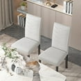 thumbnail image 4 of VECELO Set of 6 Upholstered Dining Chairs, Modern Parsons Chairs with Solid Back, Kitchen Side Chair for Dining Room Living Room, Beige, 4 of 11