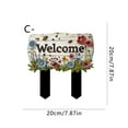 thumbnail image 3 of HengDidi Wooden Personalized Welcome Sign Door Number Ground Stake for Home Garden Outdoor Yard Decor Lawn Flower Bed Insertion Decoration Customizable Plaque House Marker, 3 of 3