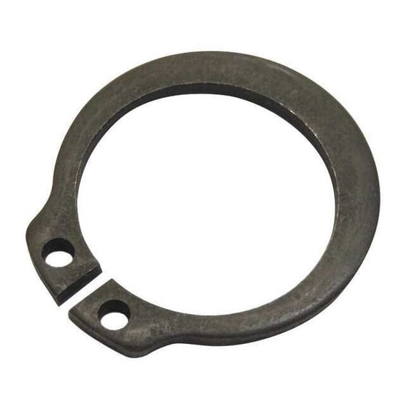 External Retaining Ring, Steel, Black Phosphate Finish, 5 PK