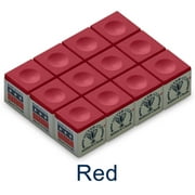 Silver Cup Red Billiard Chalk 12 Pack