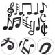 thumbnail image 4 of 12pcs Music Note Wall Decals Self Adhesive Note Stickers Decorative Music Note Stickers Indoor Note Stickers Coffee Shop Music Note Stickers, 4 of 4