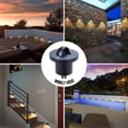 thumbnail image 2 of Yescom 10-Pack 3000K Warm White IP67 Waterproof Outdoor Step Lights, 12V Low Voltage Landscape Lighting with Power Adapter, Recessed LED Deck Lights, 2 of 9