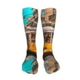 thumbnail image 5 of Bingfone Modern Urban Monkey Print Compression Socks for Women and Men Long Socks for Running Athletic Cycling Nurse, 5 of 8