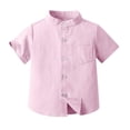 thumbnail image 2 of SDNall Printemps et Été Mignon Imprimé Garçons Hort Manches Debout Col Blouse, 2 of 9