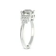 thumbnail image 3 of 3 Carat | IGI Certified Emerald Shape Lab Grown Diamond Engagement Ring For Women | 14K White Gold | Lab Created Joy Tapering Side Stone Diamond Engagement Ring | FG-VS1-VS2 Quality, 3 of 5