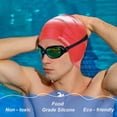 thumbnail image 4 of Swimming Cap Women Swimming Hat Silicone Swim Cap Swim Hat Waterproof Cap, 3D Ear Ergonomic Design, Anti-Slip Long Hair Swimming Cap for Women, 4 of 5