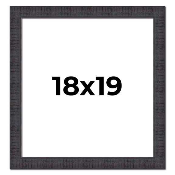 18x19 Frame Brown Rustic Solid Wood Picture Frame 1.5 Inches Wide | Interior Frame Depth 0.5 Inches
