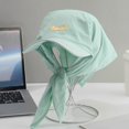thumbnail image 4 of Quick Drying Headscarf Sport Hat Trucker Hat Unique Baseball Hat Adjustable Hiking Hat for Travel Fitness Workout thin green, 4 of 4
