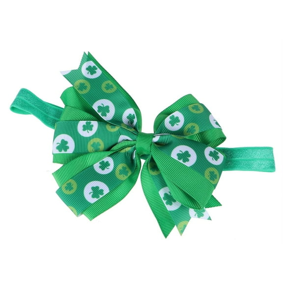 HONITANO 1Pcs Shamrock Headband Irish Green Headpiece 6.3x3.5x0.4in For Kids And Baby Girls . Patricks Day Accessory
