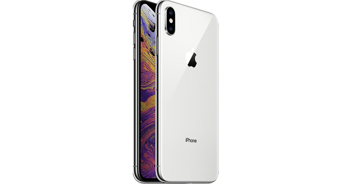 Apple iPhone XS Max - 4G smartphone - dual-SIM - 64 GB - OLED display - 6.5" - 2688 x 1242 pixels (120 Hz) - 2x rear cameras 12 MP, 12 MP - 2x front cameras 7 MP - AT&T - silver