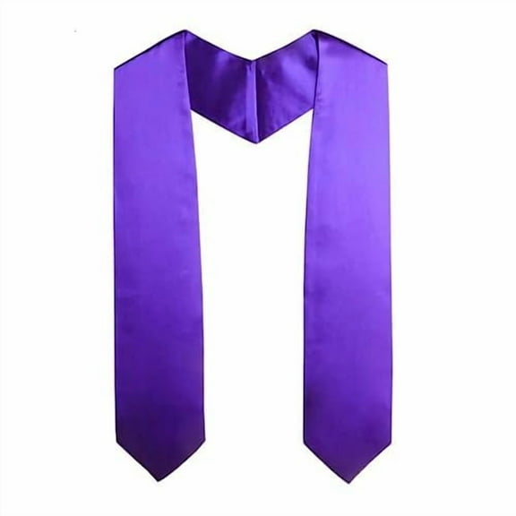 Honors Graduation Academic 72" Classic end Honor Stoles/Sahes (Purple)