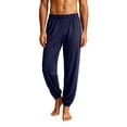 thumbnail image 2 of Zormilly Mens Pajama Pants Elastic Waist Lightweight Cuffed Lounge Pants with Pockets Soft Casual Pajama Bottoms, S-2XL, 2 of 6