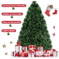 thumbnail image 3 of Árbol de Navidad Goplus de fibra óptica preiluminado de 90 cm con soporte de metal, 3 of 8