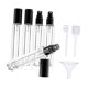thumbnail image 1 of 5 frascos de perfume de vidrio, contenedores de fragancia, 10 ml con dispensador, resistentes Negro, 1 of 9