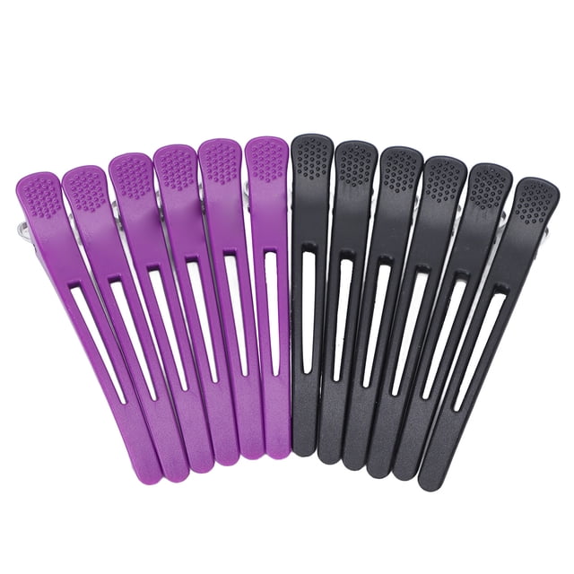 Pinzas para el cabello para peinar, 12 piezas, pinzas para el cabello antideslizantes de pico de pato, pinzas para el cabello para peinar, uso conveniente