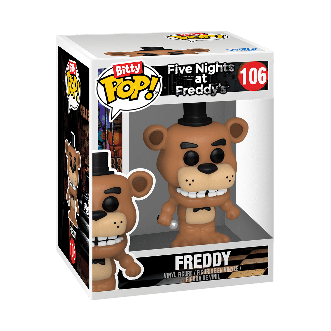 Funko Bitty Pop! Five Nights At Freddy's – Set 4 Mini Figure Da Collezione (Foxy, Cupcake, Chica + 1 Misteriosa) – Altezza 2,2 Cm – Cake Topper E Regalo - 3
