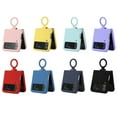 thumbnail image 2 of Macaron Liquid Silicone Phone Case Compatible For Samsung Galaxy Z Flip 4 With Ring Holder, 2 of 2