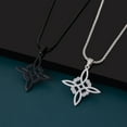 thumbnail image 2 of Irish-Celtic Knot Necklace Witchs Knot Choker Chain Wiccan Symbol Charm Vintage Protections, 2 of 8