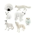 thumbnail image 4 of Juego de animales Polares para niños, artesanías en miniatura hechas a mano, juguete educativo, regalo de cumpleaños, adorno, escena de patio de, 4 of 8