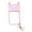 Pink, variant on Cute Ear Design Sanitizer Container Sleeve Flexible Silicone Keychain Pendant Charm For School Office Essential