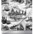thumbnail image 1 of Soimoi Crepe Silk Fabric Bird & Tree Nature Print Fabric by Yard 42 Inch Wide, 1 of 1