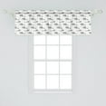 thumbnail image 2 of Ambesonne Polar Bear Window Valance, Grey Mother, 54" X 18", Grey Yellow and White, 2 of 3