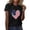 ZC Black T-Shirts, variant on Htigea Women's Crew Neck Short Sleeve Tshirts Cotton Daisy Graphic Tees Lightweight Summer Casual T-Shirts Outdoor Active Tops White,L
