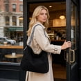 thumbnail image 6 of DefiDgd Large Capacity Fabric Handbags and Purses for Women,Travel Crossbody Bag Purse Women Shoulder Bags Work Shoping Camping Daily Use(Black), 6 of 6