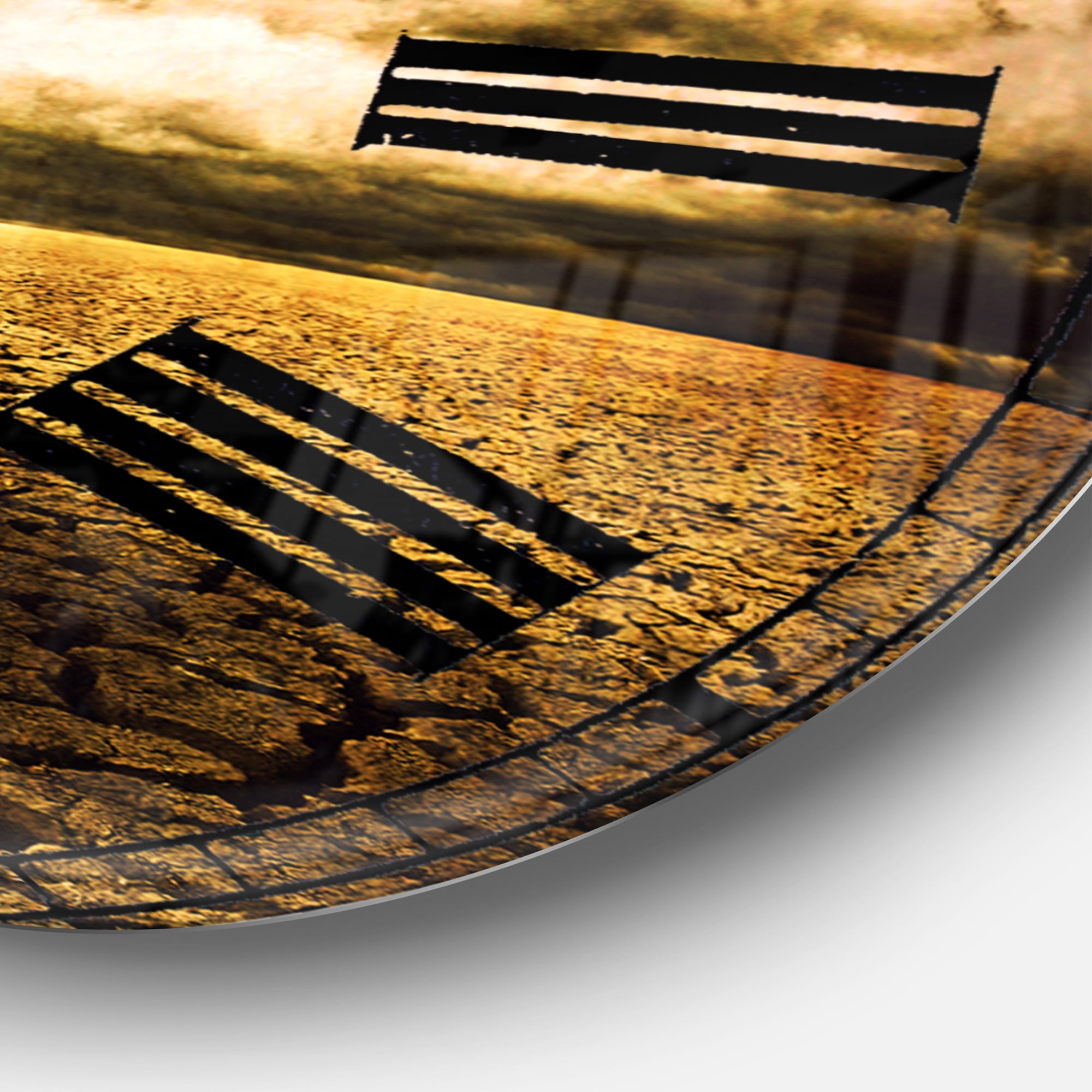 Designart 'Global Warming' Traditional Wall Clock