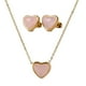 thumbnail image 1 of LuckyLy Juego de Joyería para Mujer de Corazón con Piedras Naturales, Set Collar y Aretes Acero Inoxidable con Baño Oro 14k – Regalos para Mujer Navidad y Regalos para Mamá Día de rosa claro Unitalla, 1 of 7