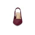 thumbnail image 6 of BLISSFUL STEP Valentine's Women's Block Heel Pumps Slingback Heels Burgundy 7, 6 of 8