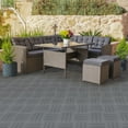thumbnail image 4 of Ktaxon  Deck Tiles - Waterproof Flooring for Outdoor Porch, Poolside, Balcony, Slip-Resistant ,Gray PVC, 4 of 6