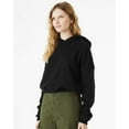 thumbnail image 2 of Bella & Canvas B04506505 Women FWD Fashion Sponge Fleece Cinched Bottom Hoodie, Black - Large, 2 of 3