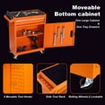 thumbnail image 2 of Tool Chest, 5-Drawer Rolling Tool Storage Cabinet with Detachable Top Tool Box, Liner, Universal Lockable Wheels, Adjustable Shelf, Locking Mechanism, Metal Tool Cart for Garage Workshop, 2 of 6