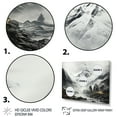 thumbnail image 3 of Designart "Swiss Mountains Landscape Veiled in Fog I" Landscapes Framed Wall Art Decor - Country White Mountains Hallway Framed Wall Art Decor, 3 of 6