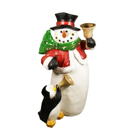 46 5 quot commercial size snowman with penguin christmas 46 5 quot commercial size snowman with penguin christmas