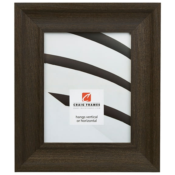 Craig Frames Driftwood 25, 4x10 inch Picture Frame, Weathered Black