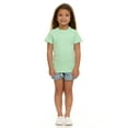 thumbnail image 2 of Cudlie Girls’ 5-Pack Short Sleeve T-Shirts, Soft Cotton Tees in Solid Vibrant Colors, Sizes 12M–4T, 2 of 13
