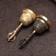 thumbnail image 3 of Campana de mano con asa de metal, decorativa, de sobremesa, de cobre, para el hogar., 3 of 6