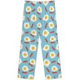 thumbnail image 5 of Top-kevin Womens Pajamas Set Eggs Bacon Blue Soft Long Sleeve Sleepwear Button Down Nightwear Pj Lounge Sets, 5 of 6