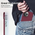 thumbnail image 7 of X-level iPhone 14 Pro Case Ultra-Thin Slim Fit [Guardian Series] Phone Cases Soft Flexible TPU Matte Finish Coating Light Protective Back Cover for iPhone 14 Pro - Winered, 7 of 7