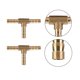 thumbnail image 4 of Conector De Púas En T De Latón, 5 Piezas De Accesorios De Agua De 3 Vías Conector De Púas En T Para Tubería De Gas Doméstica Para Herramienta Eléctrica ANGGREK Otros, 4 of 8