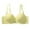Yellow, variant on Kaemgyyd Bras for Women Ribbed Full Coverage Adjustable Strap No Underwire Bra Comfortable Padded Seamless Bralette