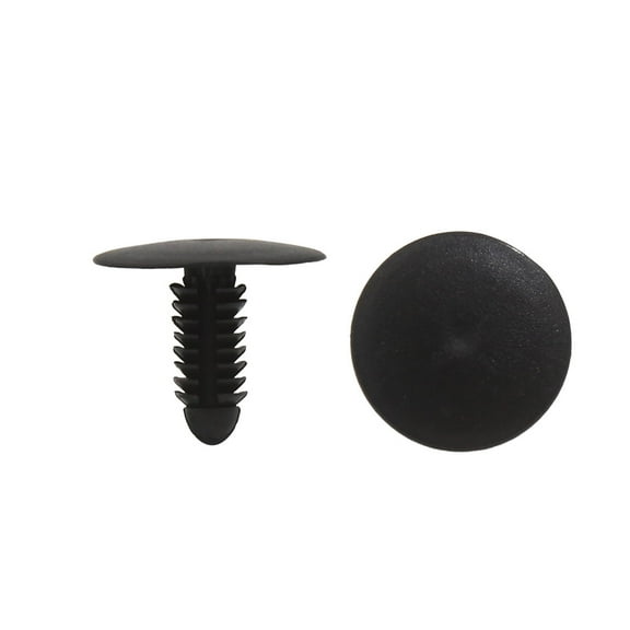 Unique Bargains 30Pcs 8mm Hole Dia 25mm Head Plastic Car Rivets Fastener Push Clips