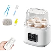8-in-1 Baby Bottle Warmer and Sterilizer, 4-Bottle Capacity with Remote Control, Fast Milk Warmer and Food Heater for Newborns, Electric Steam Sanitizer