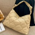 thumbnail image 1 of Women Padding Shoulder Bag Soft Cloud Puffer Bag with Zipper Versatile Sling Bag, 1 of 9