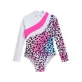 thumbnail image 3 of YEAHDOR Kids Girls Gymnastics Ballet Leotard Holographic Cartoon Printed Figure Skating Acrobatic Costume Leopard 14, 3 of 7