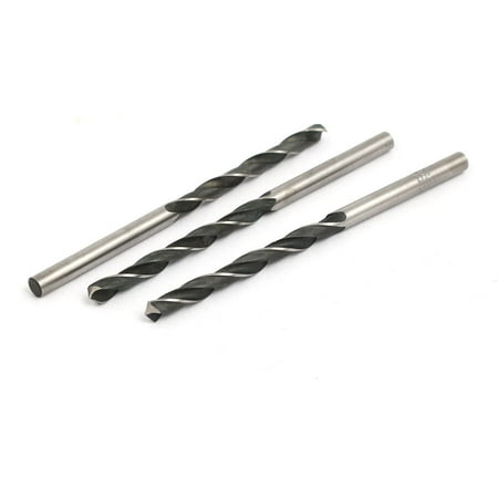 

3.8mm Dia 73mm Length HSS 9341 Round Shank Twist Drill Bit Drilling Tool 3pcs